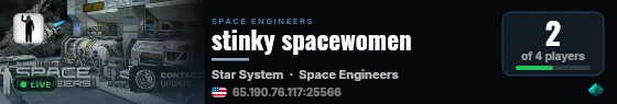 stinky spacewomen live status badge