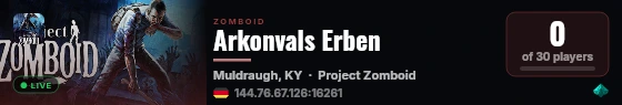 Arkonvals Erben live status badge