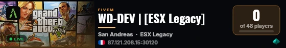 WD-DEV | [ESX Legacy] live status badge