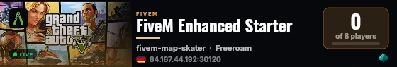 FiveM Enhanced Starter live status badge