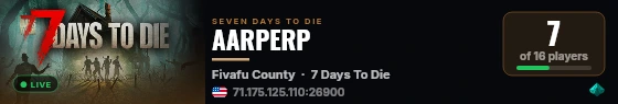 AARPERP live status badge