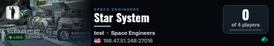 Star System live status badge