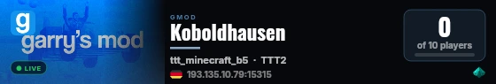Koboldhausen live status badge