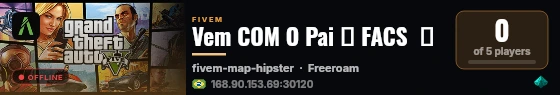 Vem COM O Pai 👿 FACS  👿  live status badge