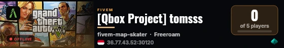 [Qbox Project] tomsss live status badge
