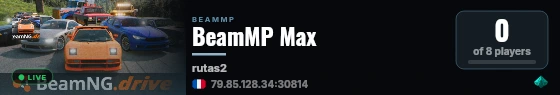 BeamMP Max live status badge