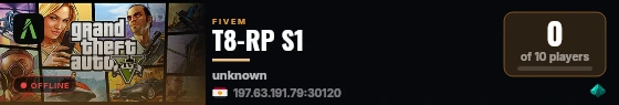 T8-RP S1 live status badge