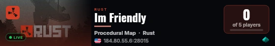 Im Friendly live status badge