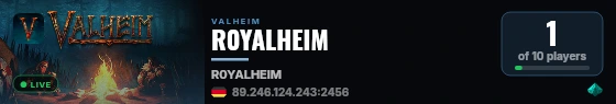 R0YALHEIM live status badge