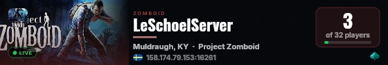 LeSchoelServer live status badge