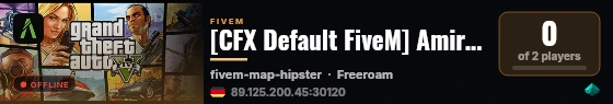 [CFX Default FiveM] AmirmahdiKzm's Local live status badge
