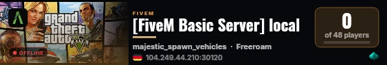 [FiveM Basic Server] local live status badge
