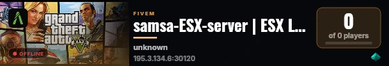 samsa-ESX-server | ESX Legacy Server live status badge
