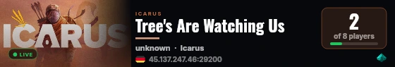 Tree's Are Watching Us live status badge