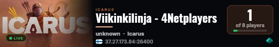 Viikinkilinja - 4Netplayers live status badge