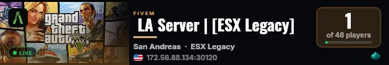  LA Server | [ESX Legacy] live status badge