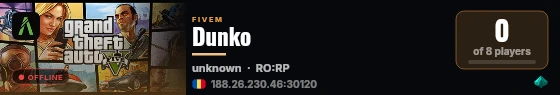 Dunko live status badge