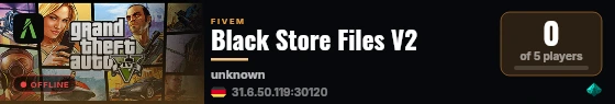 Black Store Files V2 live status badge