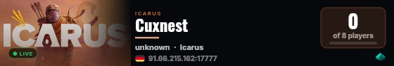 Cuxnest live status badge