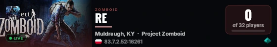 RE live status badge