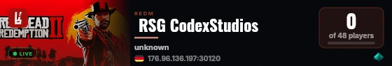  RSG CodexStudios live status badge