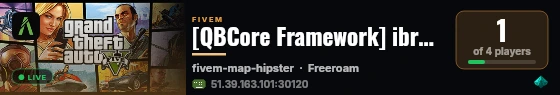 [QBCore Framework] ibrahim test live status badge