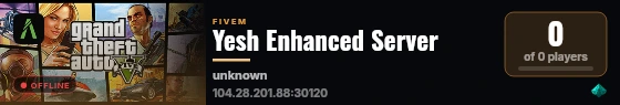Yesh Enhanced Server live status badge
