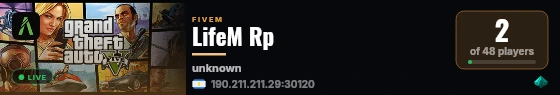 LifeM Rp live status badge