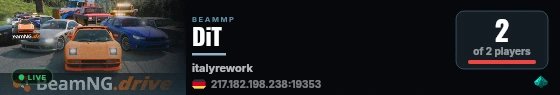 DiT live status badge