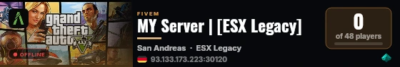 MY Server | [ESX Legacy] live status badge