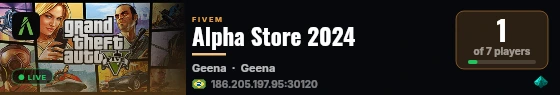 Alpha Store 2024 live status badge