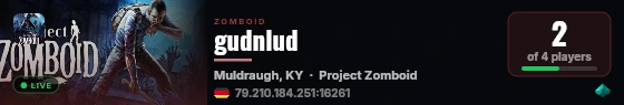 gudnlud live status badge