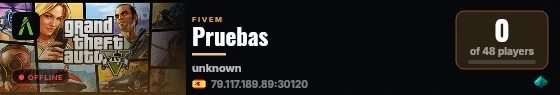 Pruebas live status badge