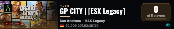 GP CITY | [ESX Legacy] live status badge