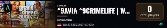 ^9AVIA ^9CRIMELIFE | Wartung  live status badge