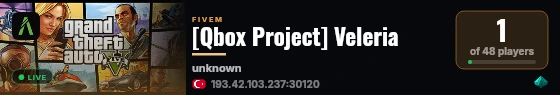[Qbox Project] Veleria live status badge