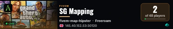 SG Mapping live status badge