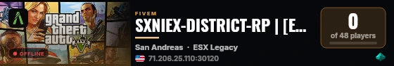 SXNIEX-DISTRICT-RP | [ESX Legacy] live status badge