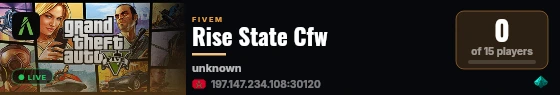 Rise State Cfw live status badge
