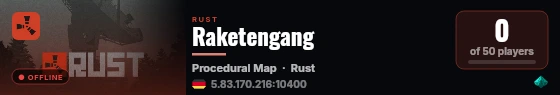 Raketengang live status badge