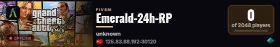Emerald‑24h-RP live status badge