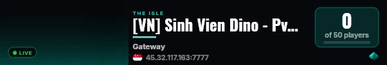 [VN] Sinh Vien Dino - PvP - DinoVietNam live status badge