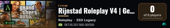 Rijnstad Roleplay V4 | Gemakkelijk Wapens live status badge
