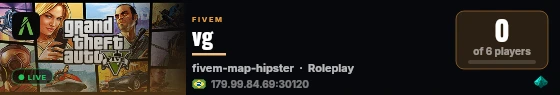 vg live status badge