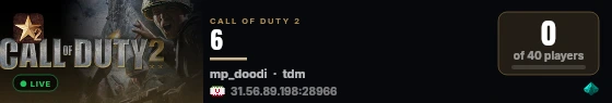 6 live status badge