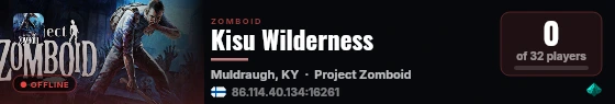 Kisu Wilderness live status badge
