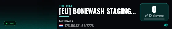 [EU] BONEWASH STAGING | PRIVATE TEST | NOT THE LIVE SERVER | live status badge