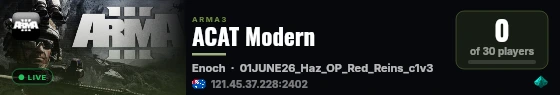 ACAT Modern live status badge