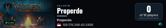 Properdo live status badge