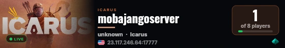 mobajangoserver live status badge